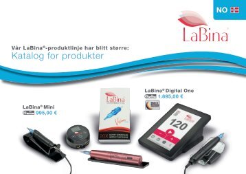 [NO] Katalog over produkter - LaBina Vision blue og Nålpatroner med hylse