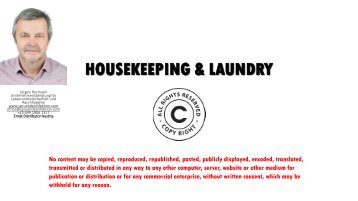 HOUSEKEEPING AND LAUNDRY