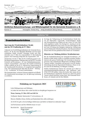 03.05.2023 Die kleine See-Post