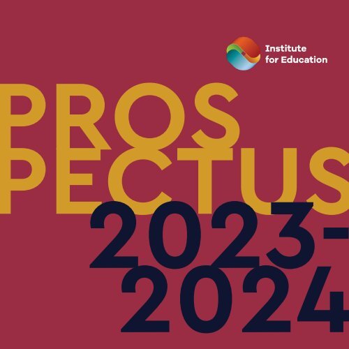 IfE Prospectus 2023-2024