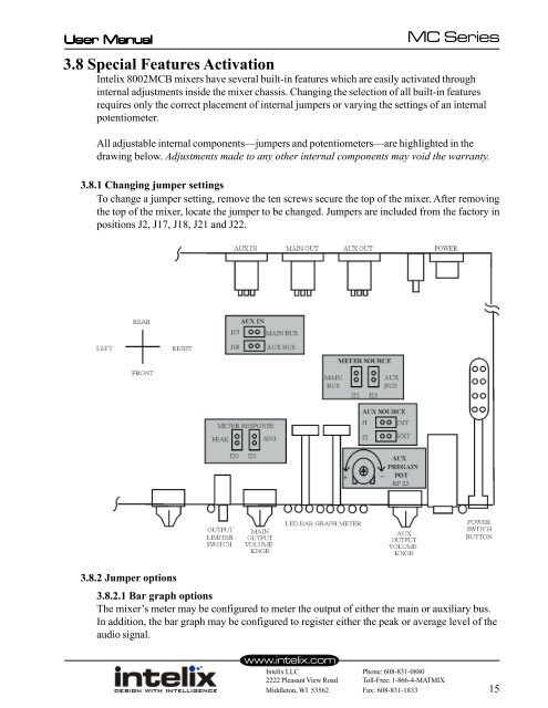 1.3 Quick Start for the MC Series Mixer