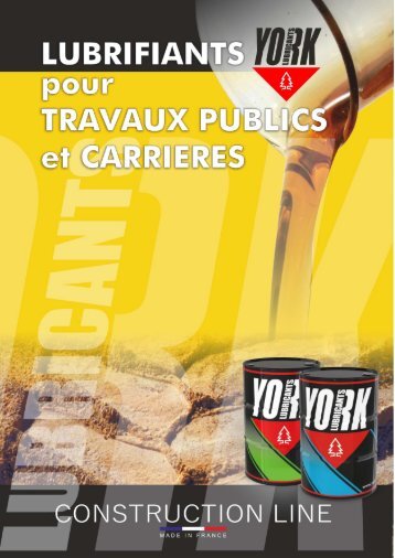 YORK PLAQUETTE TRAVEAUX PUBLIQUE ET CARRIERES