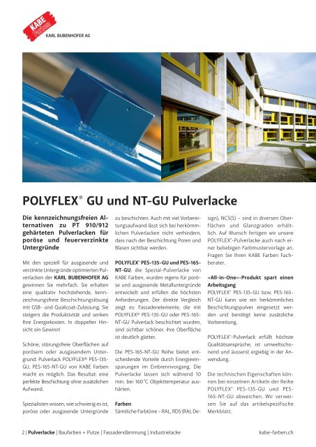 POLYFLEX® PES-135-GU UND PES-165-NT-GU