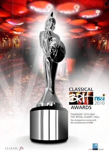 The BRIT Classic Awards 2010 - Show Programme