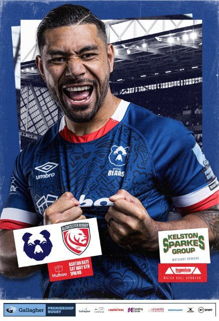 Matchday programme: Bristol Bears vs Gloucester Rugby