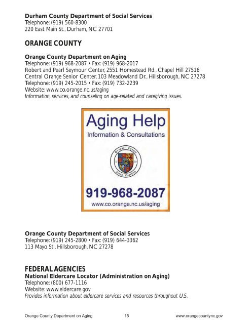 2010 COMMUNITY RESOURCE GUIDE - Orange County