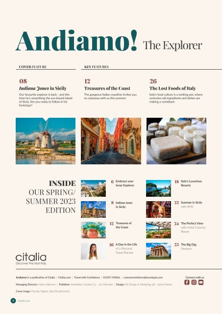 Andiamo! Citalia Magazine Spring/Summer 2023
