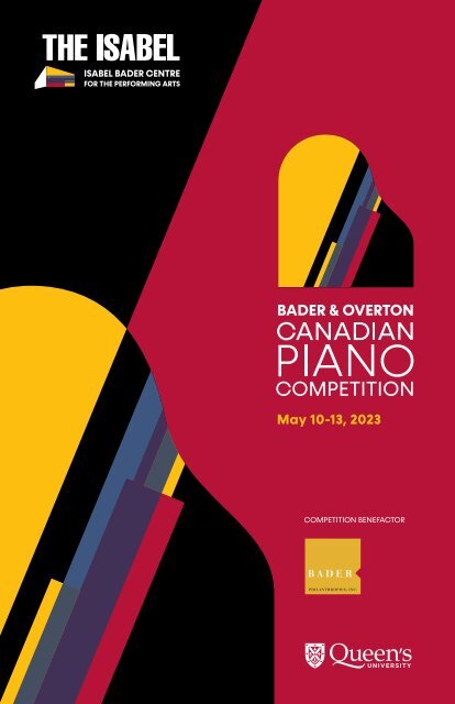 Bader & Overton Canadian Piano Competition House Program 2023