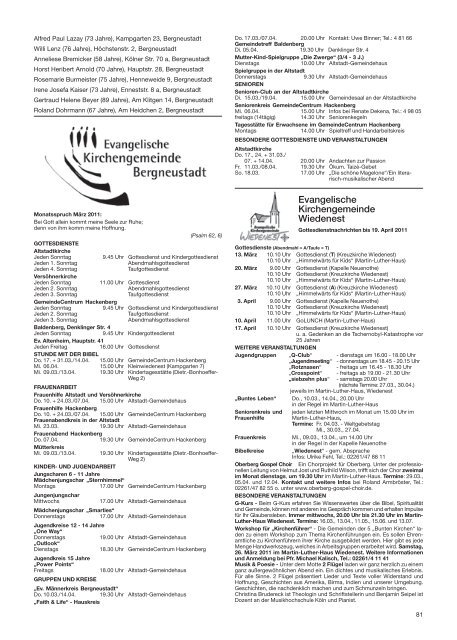 Bezugspreis: Jahresabo 15 - Stadt Bergneustadt