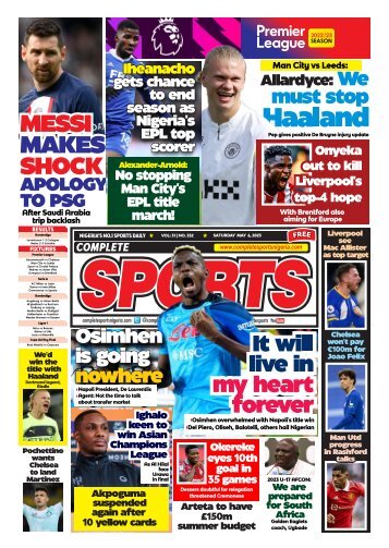 Complete Sports - Saturday, May 6, 2023