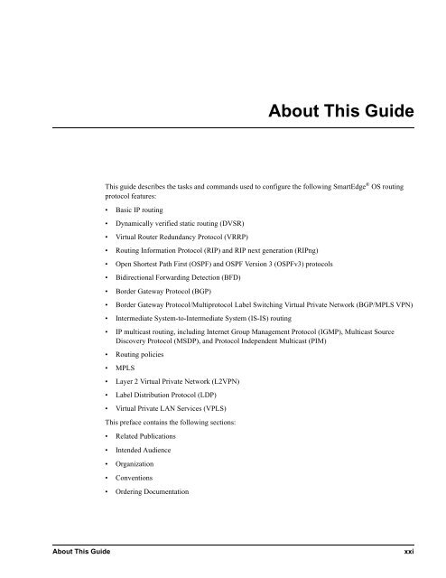 Routing Protocols Configuration Guide for the SmartEdge OS ...