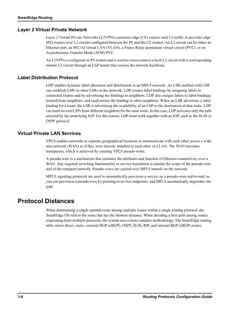 Routing Protocols Configuration Guide for the SmartEdge OS ...