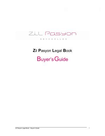 Zil Pasyon Legal Book