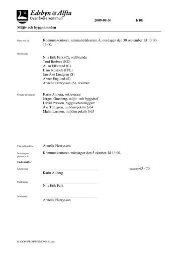 protokoll 2009-09-30.pdf - Ovanåkers kommun