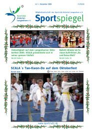 SCALA´s Tae-Kwon-Do auf dem Oktoberfest - SC Alstertal ...