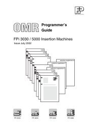 FPi 3030 OMR Programmer's Guide - Fp-ims