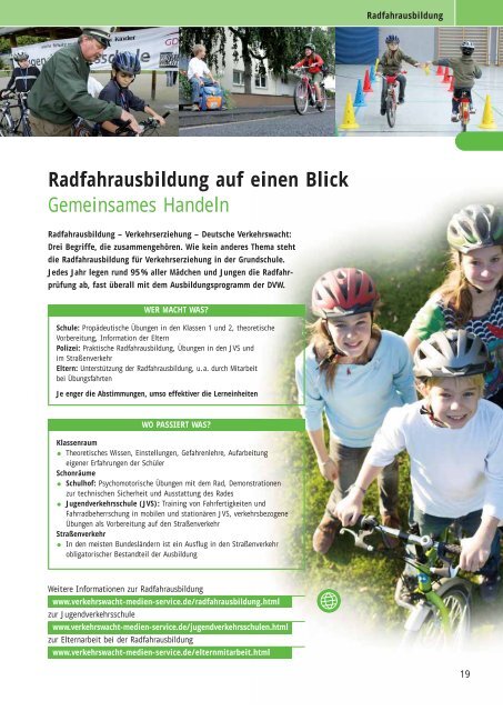 Radfahrausbildung und Verkehrserziehung in der Grundschule