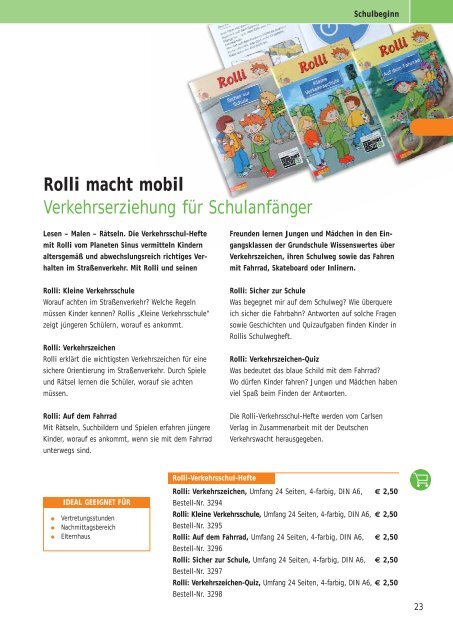 Radfahrausbildung und Verkehrserziehung in der Grundschule