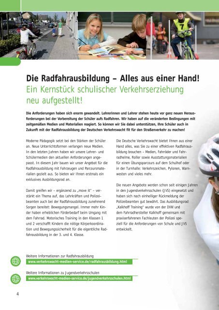 Radfahrausbildung und Verkehrserziehung in der Grundschule