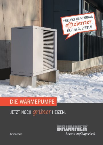 Wärmepumpe BWP | BRUNNER Endkundenflyer