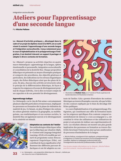 Revue « skilled » HEFP 01/2023 consacrée à l'international