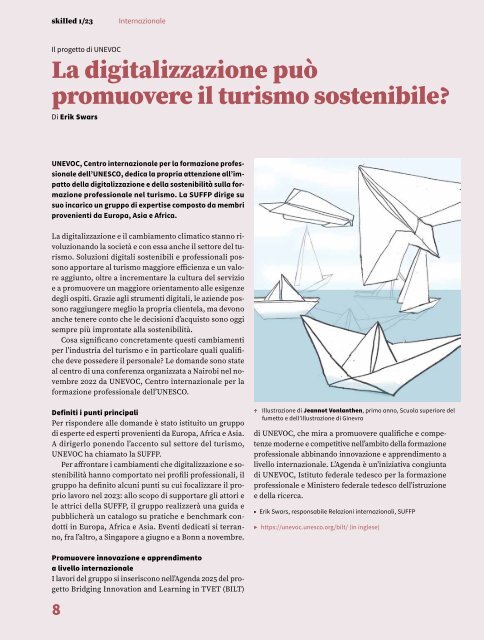 Rivista «skilled» SUFFP 01/2023 dedicato al tema Internazionale