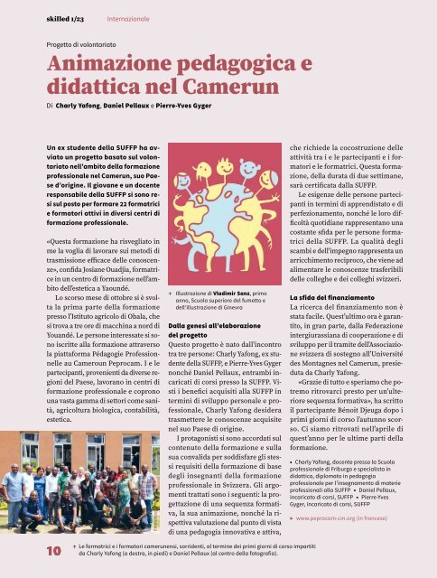 Rivista «skilled» SUFFP 01/2023 dedicato al tema Internazionale