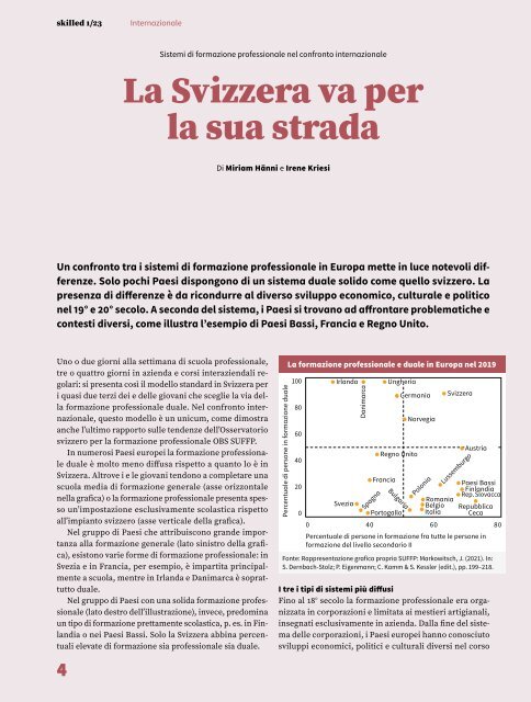 Rivista «skilled» SUFFP 01/2023 dedicato al tema Internazionale