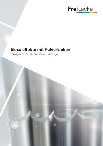 Eloxaleffekte Pulverlacke