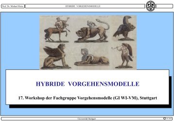 Hybride Vorgehensmodelle - GI