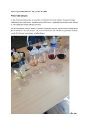 Vinprovning, viner från Schweiz april 2023