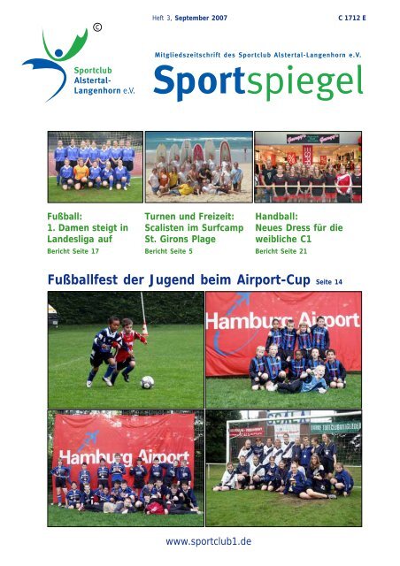Fußballfest der Jugend beim Airport-Cup Seite 14 - SC Alstertal ...