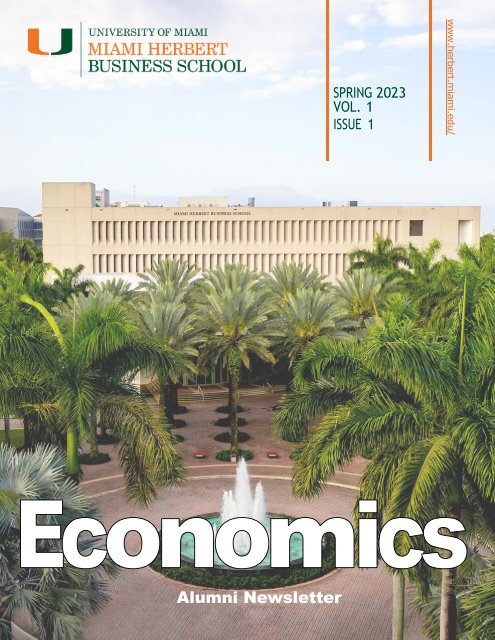 ECONOMICS ALUMNI NEWSLETTER