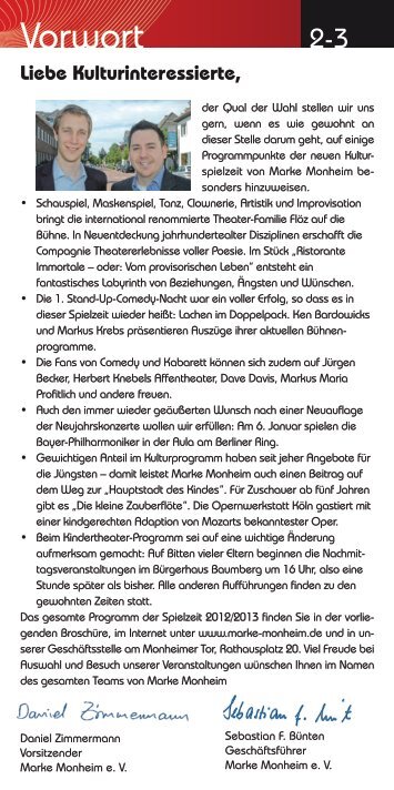 Kultur-Programmheft PDF - Marke Monheim