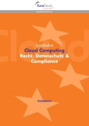 Leitfaden Cloud Computing Recht, Datenschutz ... - EuroCloud.at