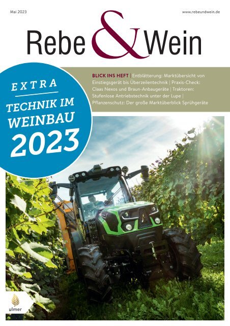 Technik im Weinbau - Rebe & Wein Sonderheft 5/2023