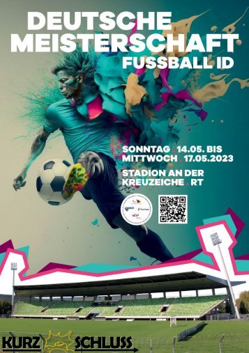 TSG Reutlingen Deutsche Meisterschaft Fußball ID Stadionheft 14.5.-17.5. 2023