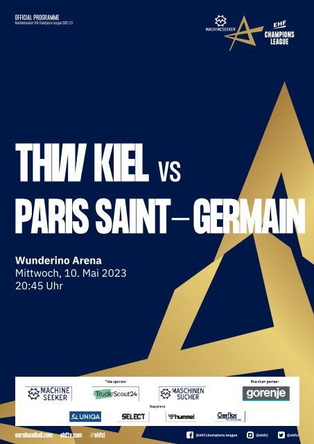 ZEBRA Hallenheft THW Kiel vs. Paris Saint-Germain, 10.05.23 in Kiel