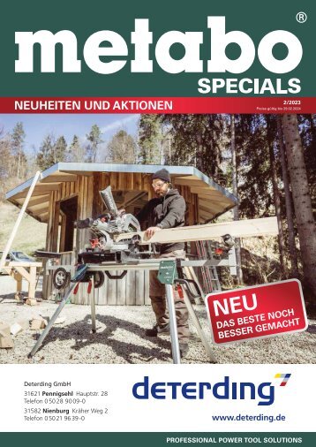 Aktions-Broschüre METABO Specials 2/2023 bei Deterding