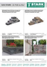 STARK - Uebersicht Beton-Mauersysteme am Lager