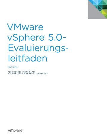 VMware vSphere® 5.0- Evaluierungs- leitfaden