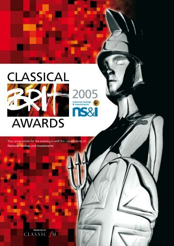 The BRIT Classic Awards 2005 - Show Programme
