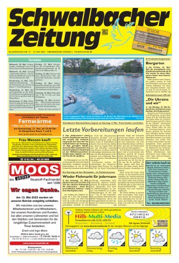 Schwalbacher Zeitung Ausgabe Kw 19-2023