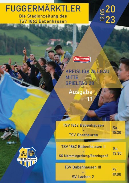 20230513 Fuggermärktler TSV 1862 Babenhausen – TSV Oberbeuren