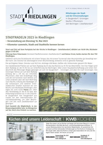 09.05.2023 Amtliches Mitteilungsblatt Riedlingen