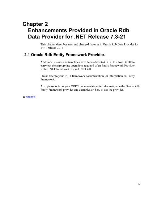Oracle® Rdb Data Provider for .NET - Downloads - Oracle