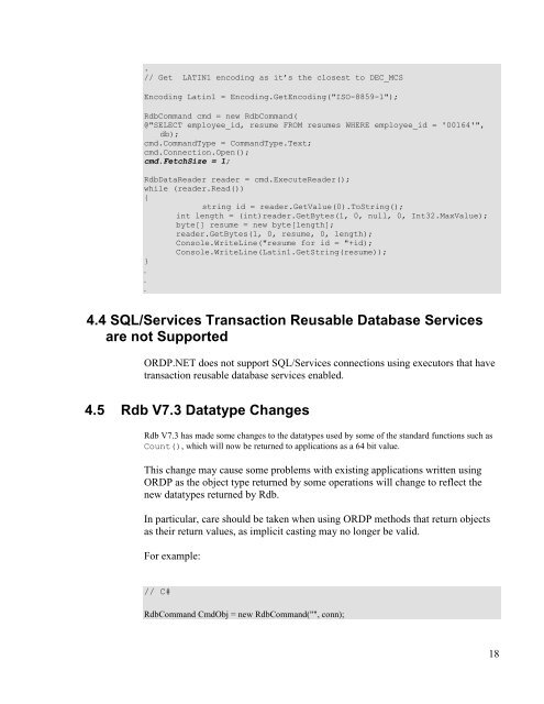 Oracle® Rdb Data Provider for .NET - Downloads - Oracle