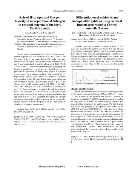 Role of Hydrogen and Oxygen fugacity in incorporation of Nitrogen ...