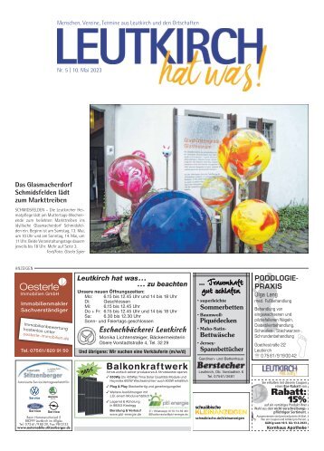 10.05.2023 Leutkirch hat was