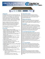 CDM-570/L & CDM-570/L-IP Satellite Modems